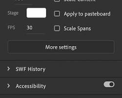 Imagen de Adobe Animate Properties Panel