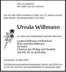 Ursula Willmann | Nordkurier Anzeigen