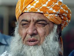 Islamabad, Apr. 23 : Jamiat Ulema-e-Islam (JUI-F) chief Fazlur Rehman while blaming the former president Pervez Musharraf for the &quot;civil war-like situation&quot; ... - Maulana-Fazlur-Rehman