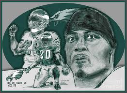 Brian Dawkins Bdawk Drawing - brian-dawkins-bdawk-chris-delvecchio