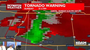 As a tornado warning crosses SEK, substantial damage in Sycamore area, no injuries reported (7:45 p.m.)