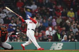 Red Sox lineup featuring Ceddanne Rafaela