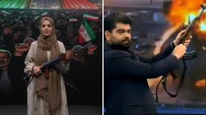 Apresentadores aparecem armados na TV iraniana em meio a tensão de retomada da guerra com EUA