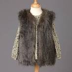 Girls faux fur gilet