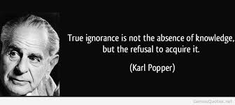 Karl Popper on knowledge and ignorance | The Logical Place via Relatably.com