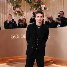 Timothée Chalamet Opted Out of Orange on the Golden Globes Red Carpet