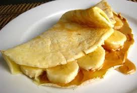 Resultado de imagem para Crepes com banana caramelizada