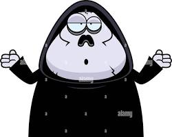 Image of Grim Reaper looking confused