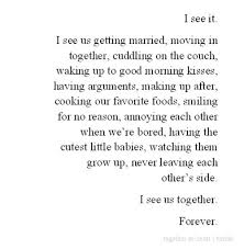 I see us forever &lt;3 | love you | Pinterest | Together Forever ... via Relatably.com