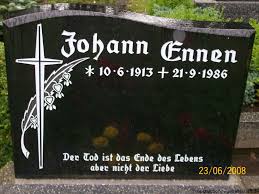 Grab von Johann Ennen (10.06.1913-21.09.1986), Friedhof Ochtersum ...