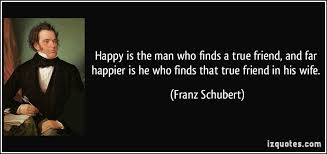 Happy is the man who finds a true friend, and far happier is he ... via Relatably.com