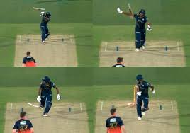 Sai Sudharsan gets hit wicket after bat flies out of his hand, video goes viral | | Inshorts