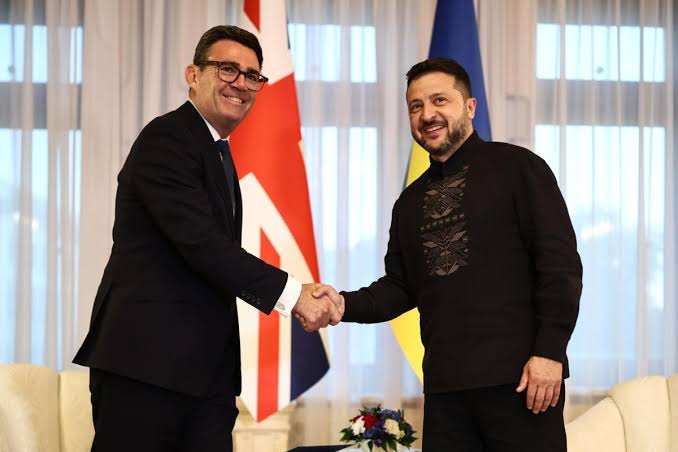Kremlin adviser warns UK factories making drones for Ukraine could face attack from 'unknown sources' as Burnham visits Kyiv
