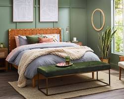 Hình ảnh về Bed in bedroom decor