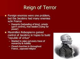 Image result for french jacobins reign of terror