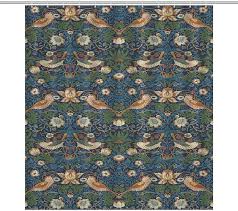 Amazon.com: SXXLDNG Vintage Floral Shower Curtain - William Morris Original Design - Green Plant Aquatic Flower Print - Polyester - Waterproof - 66x72 Inches - 12 Hooks : Home & Kitchen