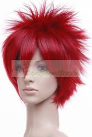 Naruto Akatsuki Sasori Short Red 35cm Cosplay Spike Wig. We Update The Size Chart, Please See it Carefullly Before Order. other requirements - 16770_05_2