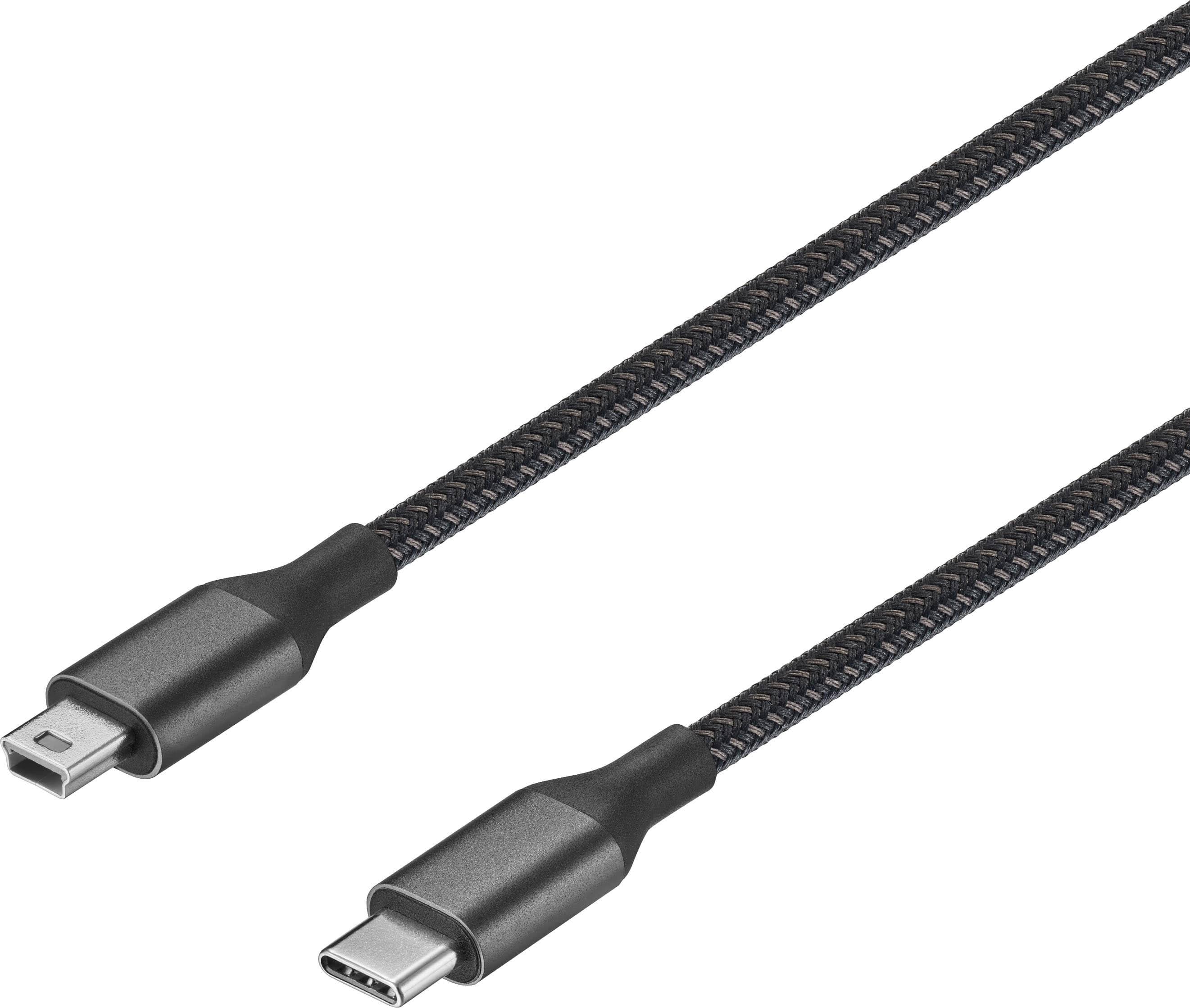 Insignia 6-Foot USB-C to Mini-B Charge-and-Sync Cable