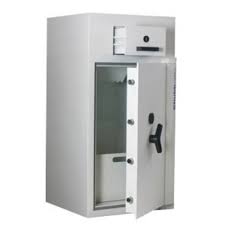 White 2 Double Bitted Key Locks 3.3 Feet Depository Security ...