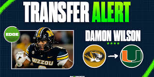 Missouri EDGE Damon Wilson II is transferring to Miami