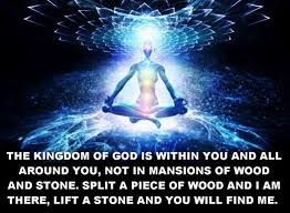 The kingdom of God is within you and all around you, not in ... via Relatably.com