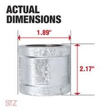 STZ Industries® 1-1/4" FIP Galvanized Pipe Coupling at Menards®
