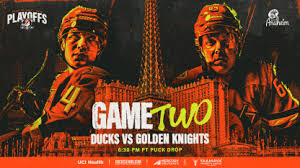 Ducks Aim to Rebound Against Golden Knights in Game 2