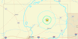 Magnitude 5.0 earthquake southeast of Spearman