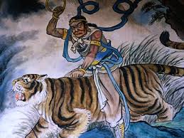 Image result for he who rides a tiger cannot dismount