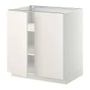 GUNNERN Mobiletto con serratura - bianco - IKEA