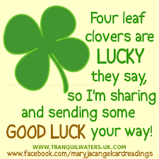 Lucky 4 leaf Clover - Wishing Well - Luck - Wishes - Image quotes ... via Relatably.com