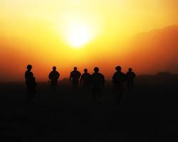 Sunset over Kandahar city