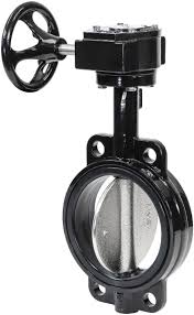 6" Cast Iron Butterfly Valve Wafer - EPDM Seat, Gear ...