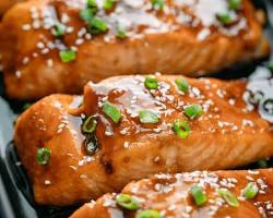 Teriyaki salmon fillet