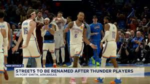 Two Oklahoma City Thunder stars will have streets renamed in hometown honor