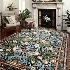 Amazon.com: Strawberry Thief Area Rug Dark Green, Ultra Thin 5x7 Washable Rug, Modern Abstract Indoor Entryway Rug, Boho Vintage Floral Forest Botanical Accent Rug Carpet for Bedroom Kitchen Dining Living Room :