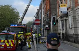 Gardaí and fire brigade dealing with fire at pub in Dublin city centre