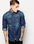 Mens denim shirts