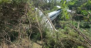 Se desploma avioneta en Pesquería, Nuevo León; reportan tres tripulantes lesionados