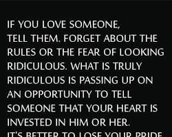 Image of Telling someone you love them