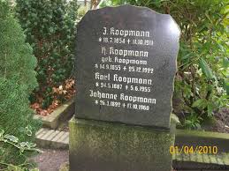 Grab von Karl Koopmann (24.05.1887-05.06.1955), Friedhof Bargebur