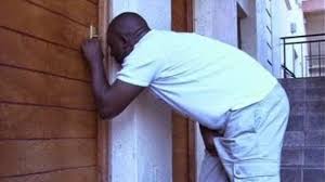 Image result for man  peeping