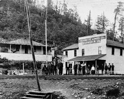 Pocahontas Lumber Company building in Burner, West Virginia ca 1909