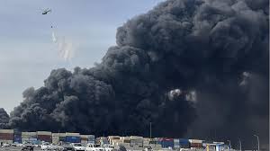 Through the smoke: Massive blaze engulfs Iran’s Shahid Rajaei port