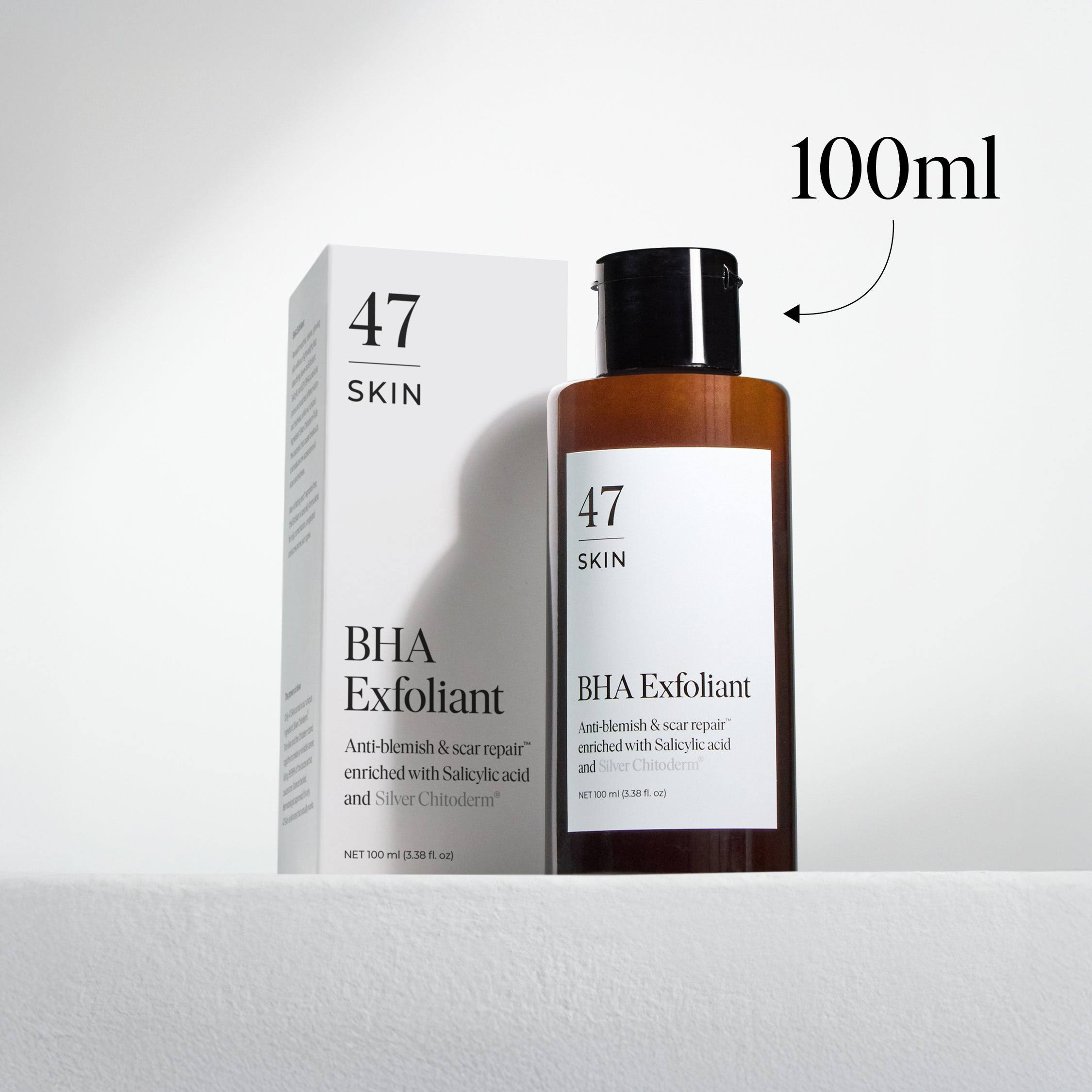 Salicylic Acid BHA Exfoliant for Persistent, Stubborn and Cystic Blemishes | Clears Pores | Contains Salicylic Acid