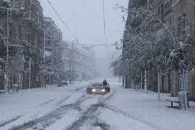 Image result for Israel braces for mega snowstorm