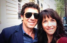 Patrick Bruel en tournage avec Sophie Marceau
