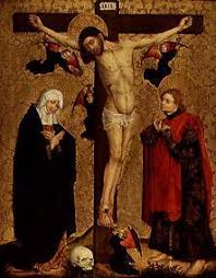Christus am Kreuz mit Maria und Johannes - Meister (Rheinischer ...