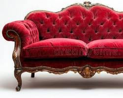 Image de luxury velvet sofa antique furniture detail high quality royalty free