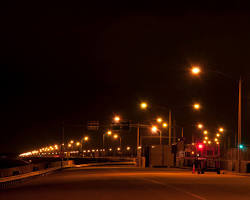 Chesapeake Bay Bridge at night